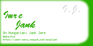 imre jank business card